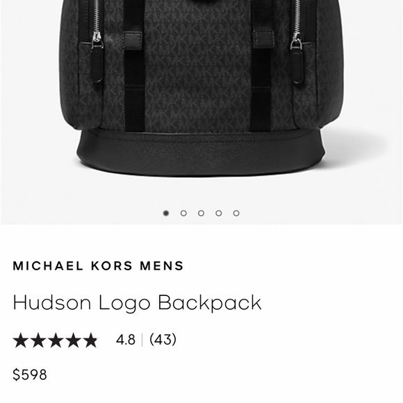 Michael Kors Hudson Logo Backpack - Picture 1 of 6